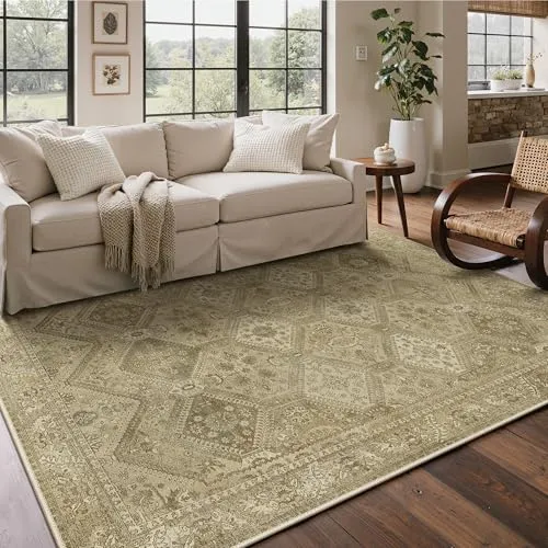 Bavni Vintage Medallion Rugs — Nut Brown