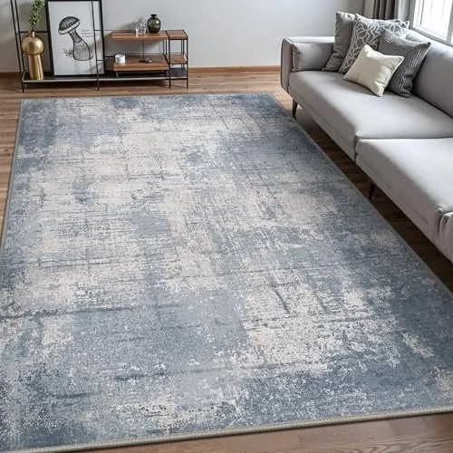 Bavni Abstract Rugs — Blue
