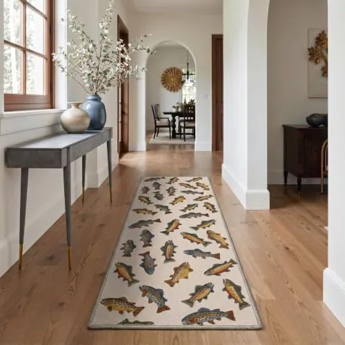 Bavni Fish Rugs — Trout Cream