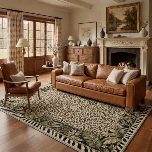 Bavni Tiger Rugs — Antique Khaki