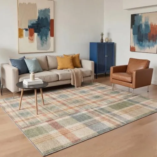 Bavni Checkered & Plaid Rugs — Plaid Sage